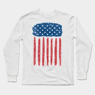 USA Vintage Stars and Stripes - © Graphic Love Shop Long Sleeve T-Shirt